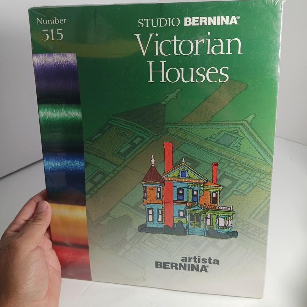 Studio Bernina Artista 1992-99 Embroidery Designs Victorian Houses #515 Sewing